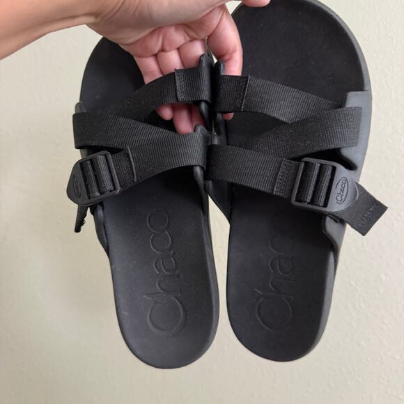 CHACOS  Black Chillos Slide Sandal Size 10 - Picture 6 of 10